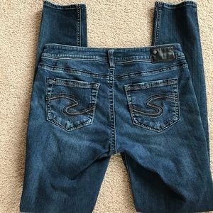 Women’s Silver Suki Mid Super Skinny Size 29 Jean